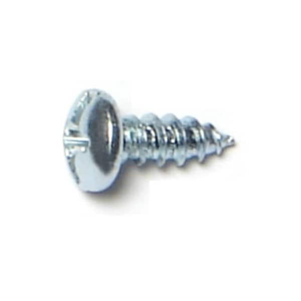 Midwest Fastener Sheet Metal Screw, #6 x 3/8 in, Zinc Plated Steel Pan Head Combination Phillips/Slotted Drive 03157 - main